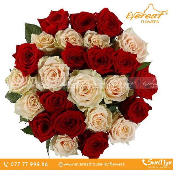 Red & white Flower Bouquet